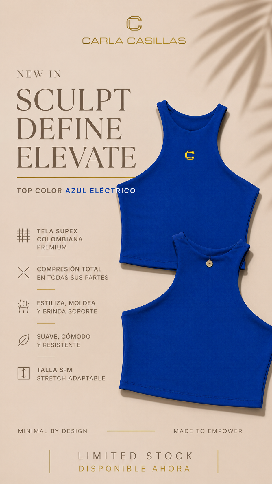 TOP AZUL ELECTRICO