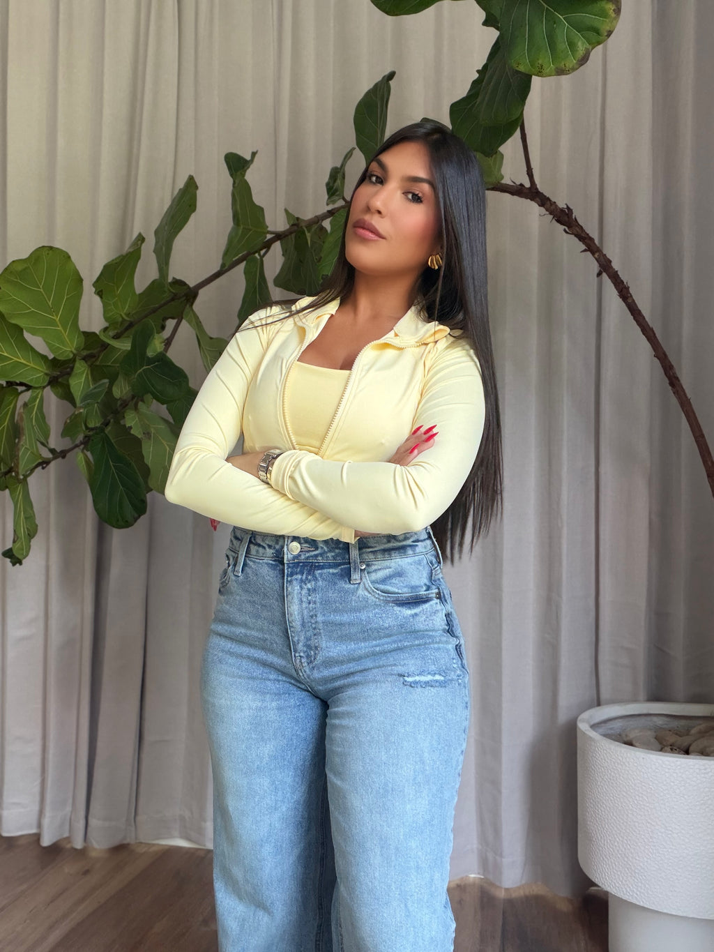 SMALL JACKET COLOR AMARILLO BUTTER
