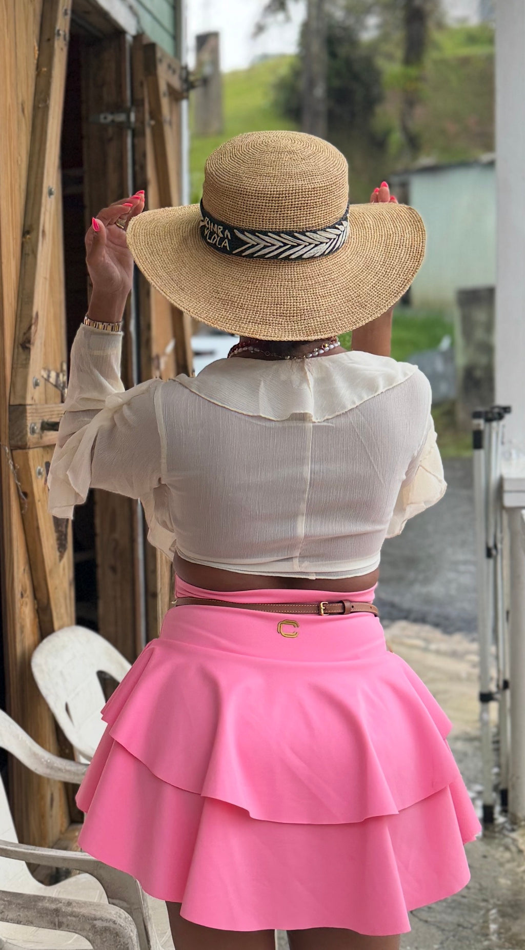 FALDA PANTALON - COLOR PINK BUBBLEGUM
