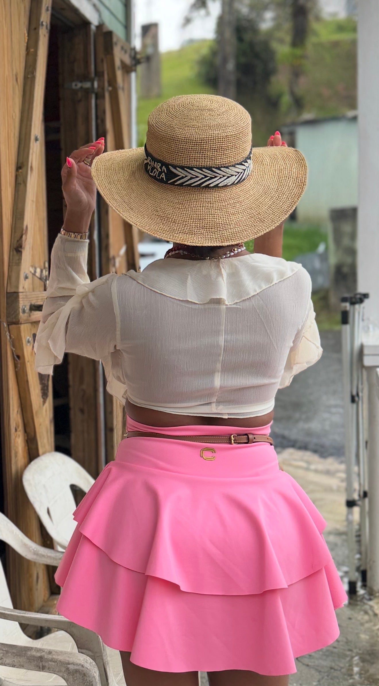 FALDA PANTALON - COLOR PINK BUBBLEGUM