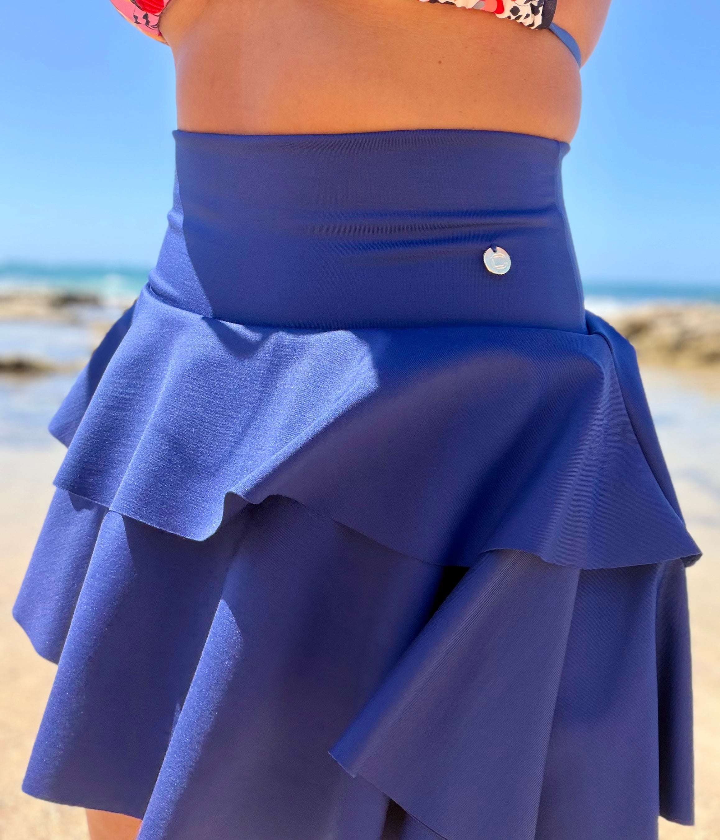 FALDA PANTALON AZUL ELECTRICO